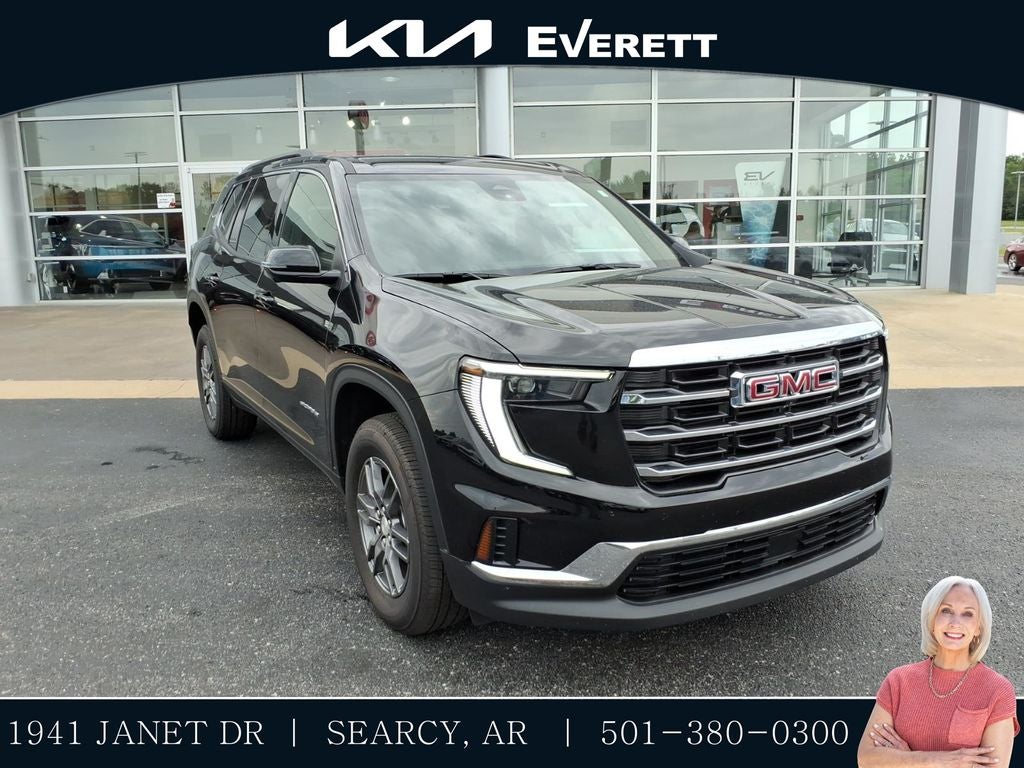 2026 GMC Acadia Elevation in Ebony Twilight Metallic — front three-quarter view