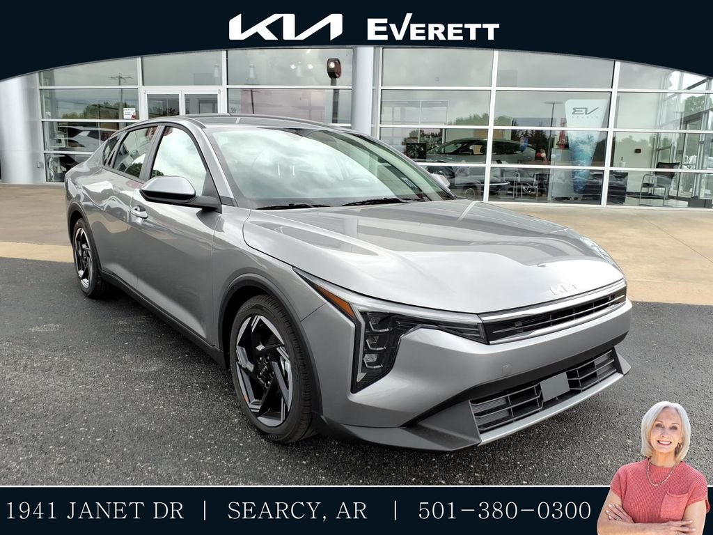 2026 Kia K4 EX in Steel Gray — front three-quarter view