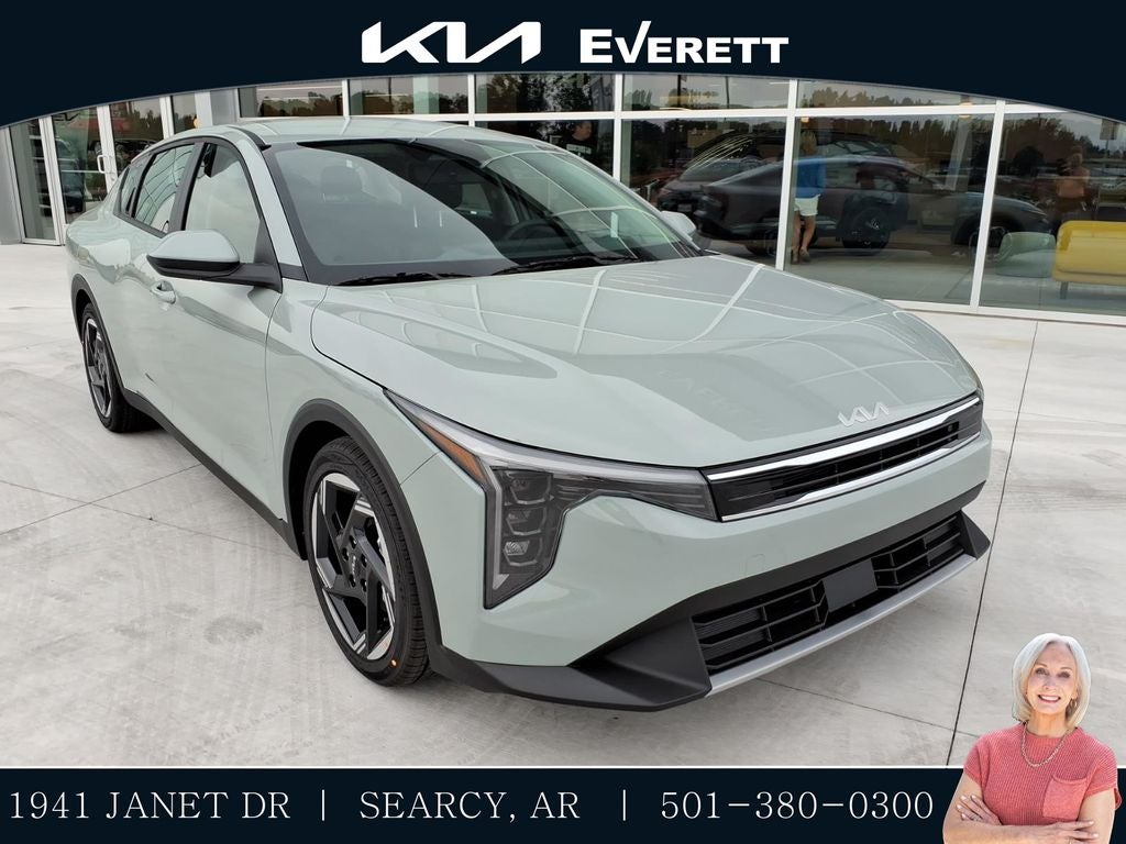 2026 Kia K4 EX in Morning Haze — front three-quarter view