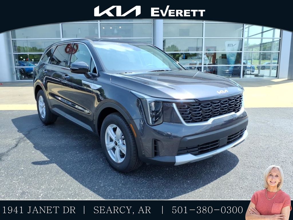 2026 Kia Sorento LX in Panthera Metal — front three-quarter view
